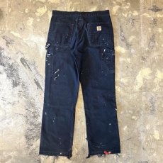 画像2: 【CARHARTT】DAMAGE&PAINT DOUBLE KNEE WORK PANTS / W32 (2)
