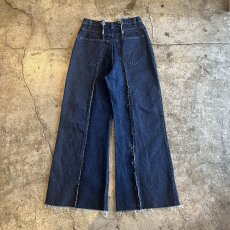 画像2: 【Wiz&Witch】"UNITED" TWINS WIDE DENIM PANTS / W29 (2)