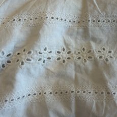 画像10: FRONT GATHER PUNCHING LACE FRILL DESIGN SHORT S/S TOPS / Ladies S (10)