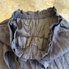 画像6: LAYERED WRAP DESIGN LINEN HALF PANTS / W28~W39 (6)