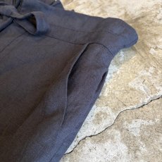 画像8: LAYERED WRAP DESIGN LINEN HALF PANTS / W28~W39 (8)
