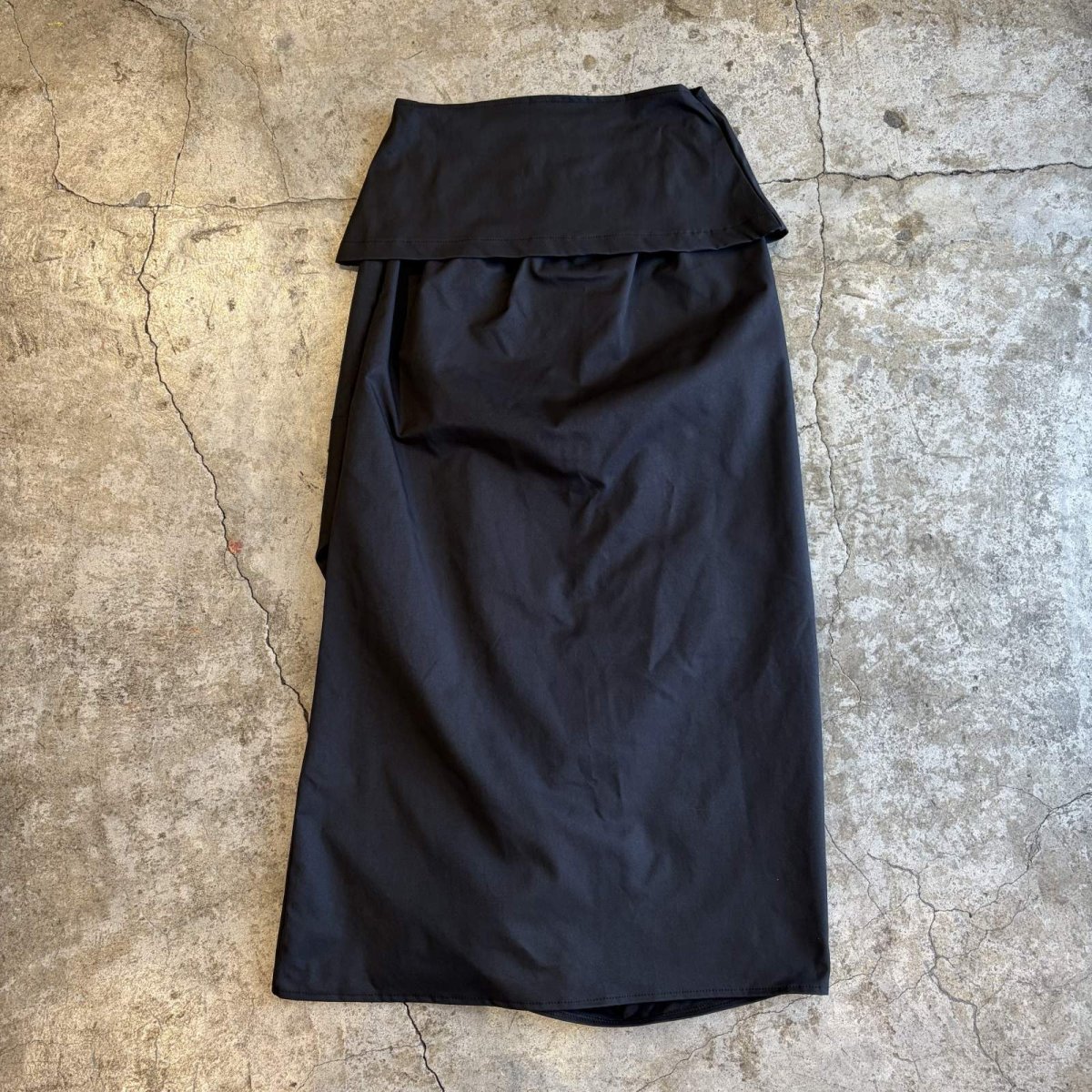 画像2: 【WONDERGROUND】2WAY DEFORMATION LAYERED SKIRT / OS / BLACK (2)