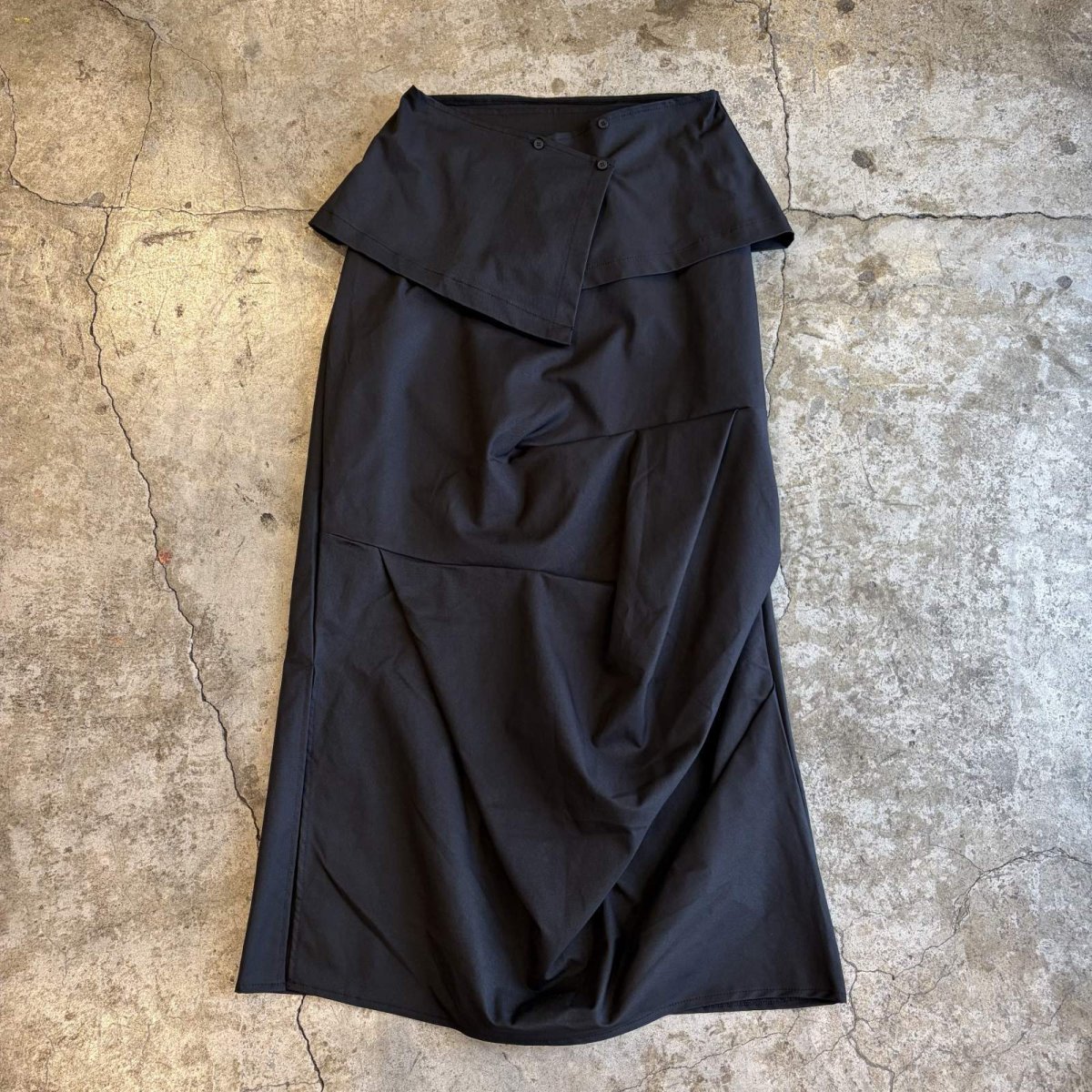 画像1: 【WONDERGROUND】2WAY DEFORMATION LAYERED SKIRT / OS / BLACK (1)