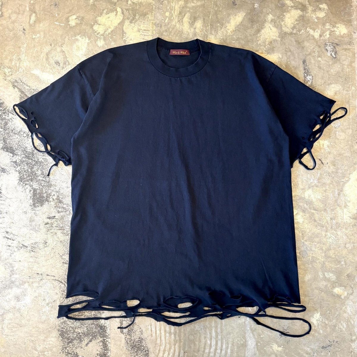 画像1: 【Wiz&Witch】"DIRTY BEAUTIFUL" DAMAGE ART TEE / BLACK / OS (1)