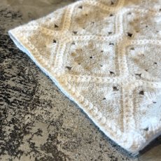画像7: ALL OVER KNITTING LACE UP PATTERN S/S SHIRT / Mens L (7)