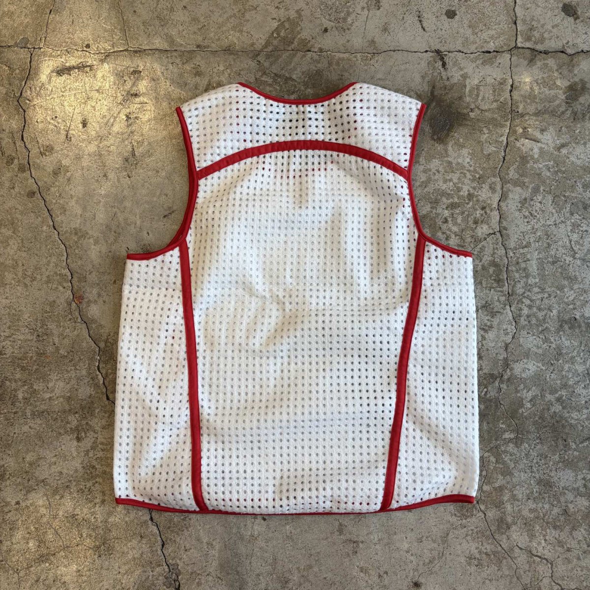 画像2: 【NIKE】PUNCHING MESH DESIGN COLOR LINE N/S TOPS / Ladies M (2)
