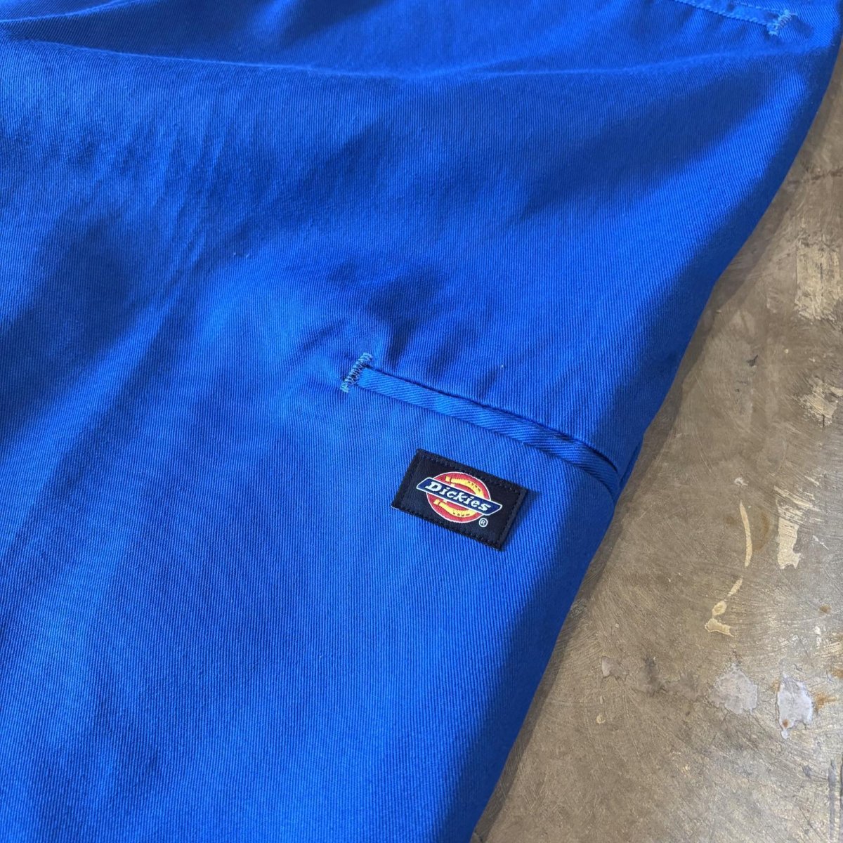 画像10: 【DICKIES】BLUE COLOR WIDE SILHOUETTE SHORTS / W33 (10)