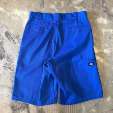画像2: 【DICKIES】BLUE COLOR WIDE SILHOUETTE SHORTS / W33 (2)