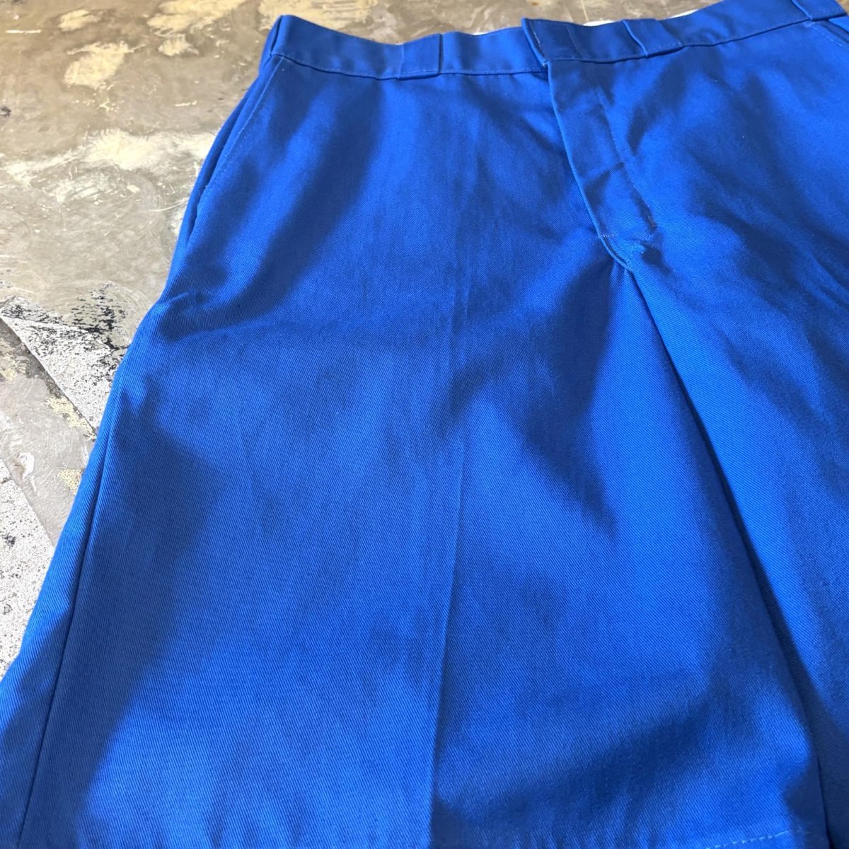 画像7: 【DICKIES】BLUE COLOR WIDE SILHOUETTE SHORTS / W33 (7)