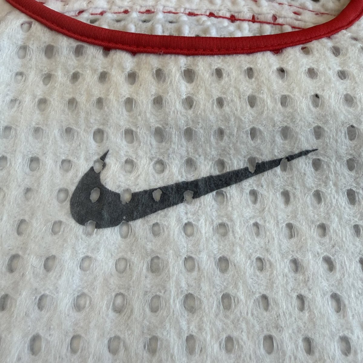 画像4: 【NIKE】PUNCHING MESH DESIGN COLOR LINE N/S TOPS / Ladies M (4)