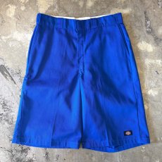 画像1: 【DICKIES】BLUE COLOR WIDE SILHOUETTE SHORTS / W33 (1)