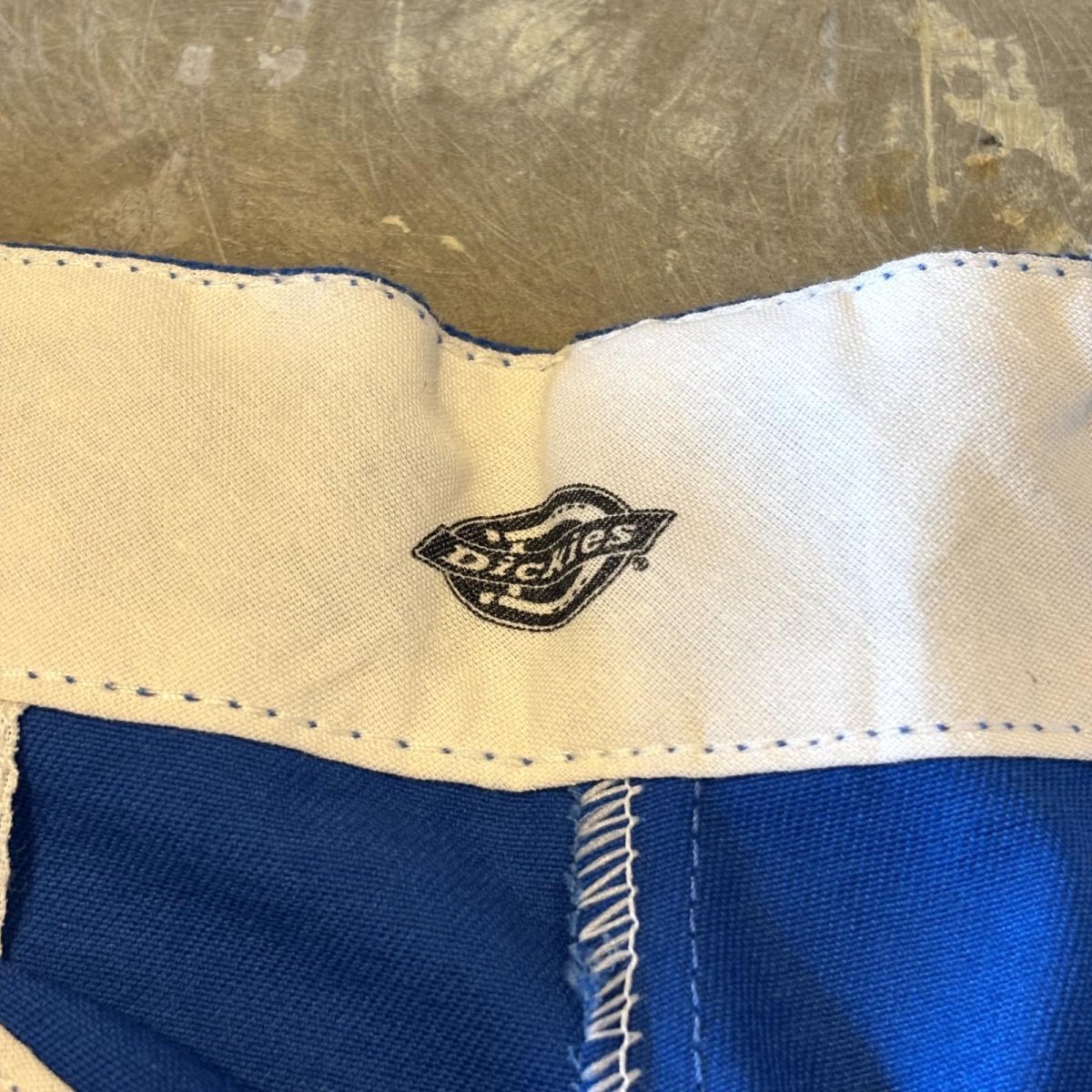 画像11: 【DICKIES】BLUE COLOR WIDE SILHOUETTE SHORTS / W33 (11)