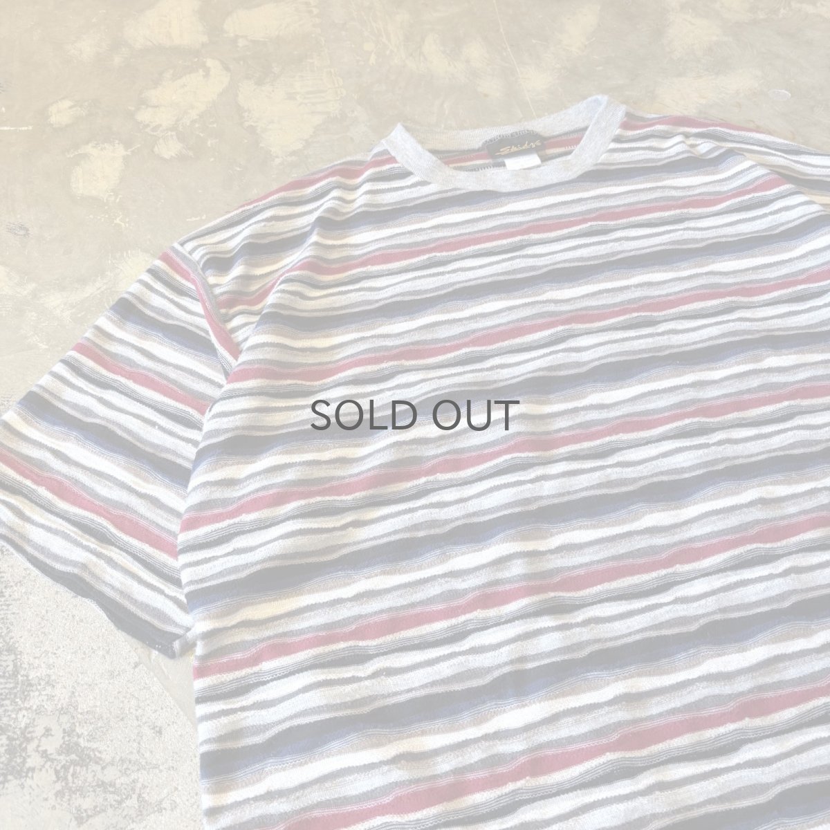 画像3: ALL OVER 3D BORDER PATTERN  S/S TEE / Mens L / MADE IN USA (3)