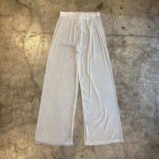 画像2: GLITTER DESIGN SHEER FLARE PANTS / FREE~W43 (2)