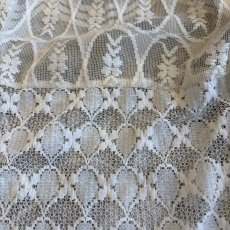 画像9: WHITE COLOR PATCHWORK LACE DESIGN PANTS / W24~W36 (9)
