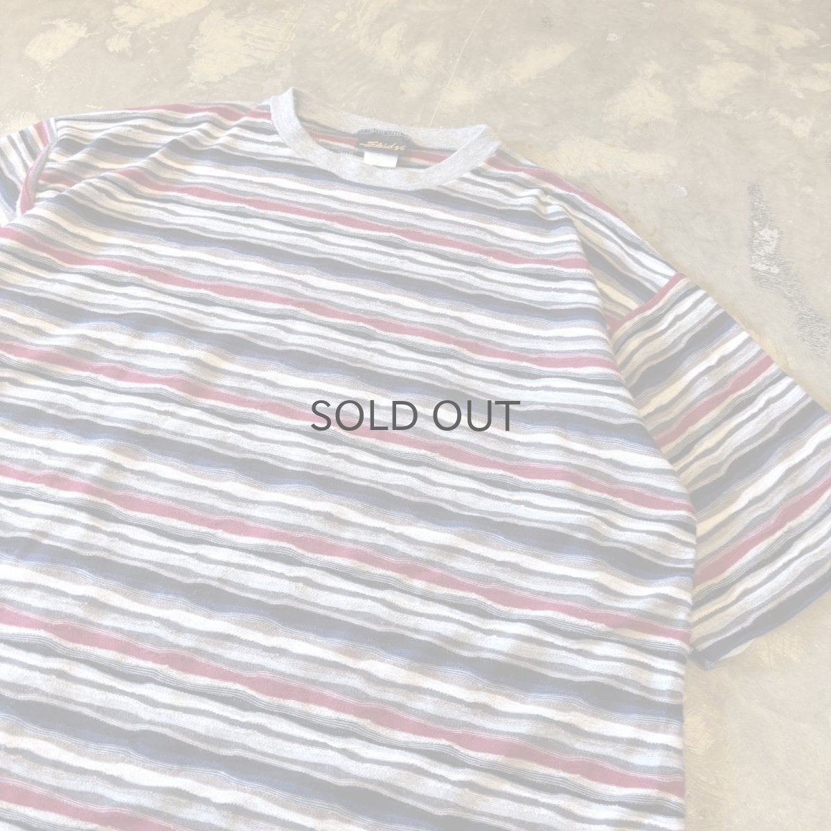 画像4: ALL OVER 3D BORDER PATTERN  S/S TEE / Mens L / MADE IN USA (4)