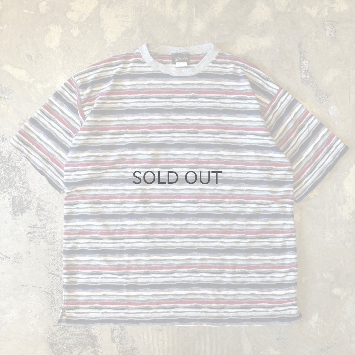 画像1: ALL OVER 3D BORDER PATTERN  S/S TEE / Mens L / MADE IN USA (1)