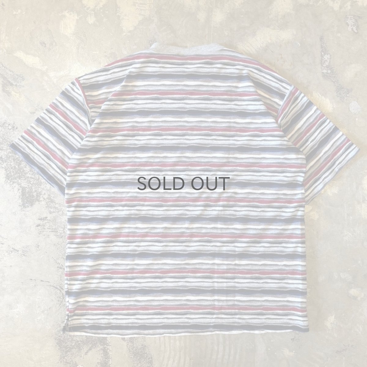画像2: ALL OVER 3D BORDER PATTERN  S/S TEE / Mens L / MADE IN USA (2)