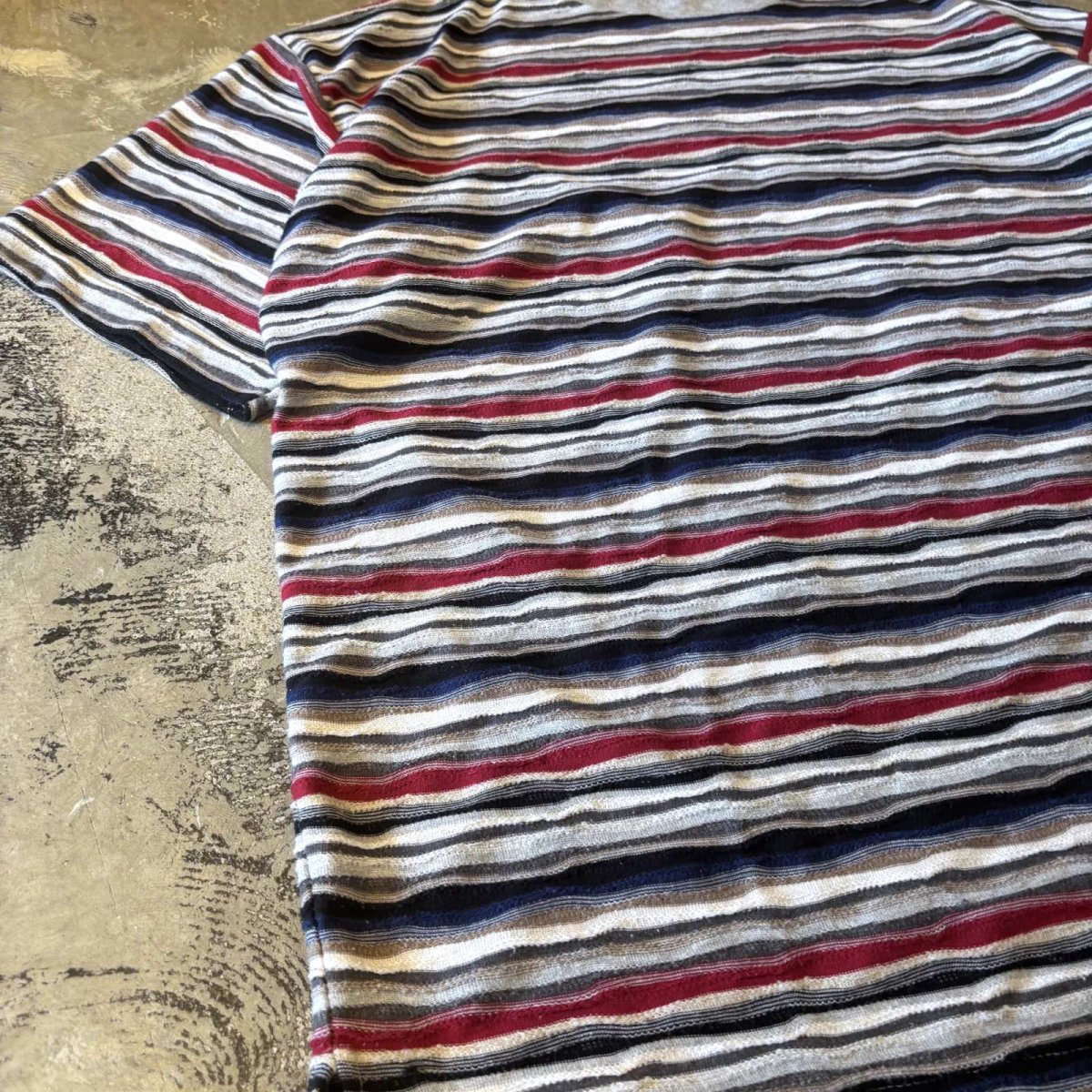 画像5: ALL OVER 3D BORDER PATTERN  S/S TEE / Mens L / MADE IN USA (5)