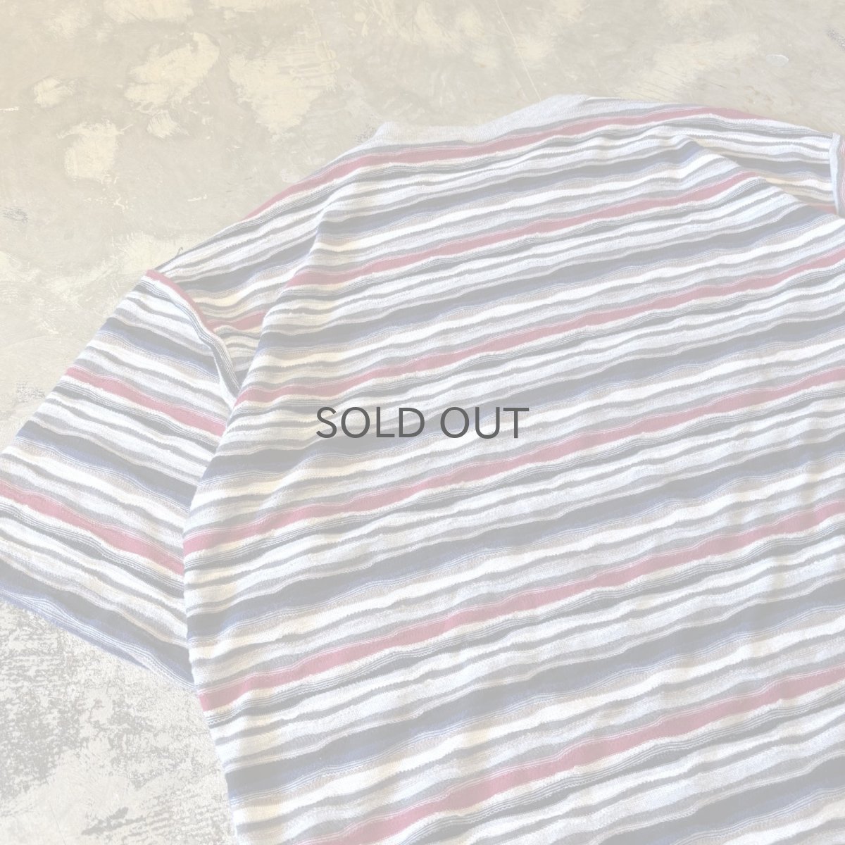 画像9: ALL OVER 3D BORDER PATTERN  S/S TEE / Mens L / MADE IN USA (9)