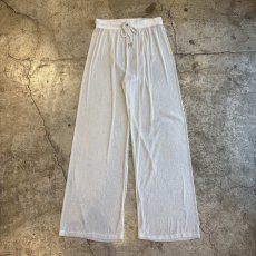画像1: GLITTER DESIGN SHEER FLARE PANTS / FREE~W43 (1)