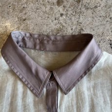 画像9: POINT COLOR LINE DESIGN SHEER  L/S SHIRT / Ladies L (9)