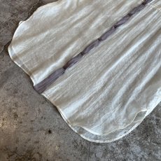 画像4: POINT COLOR LINE DESIGN SHEER  L/S SHIRT / Ladies L (4)