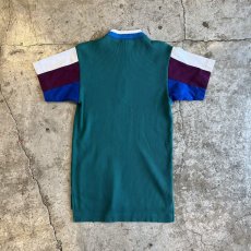 画像2: 【REEBOK】 MIX COLOR DESIGN HALF ZIP RIB S/S POLO TOPS / Ladies S~M(M) (2)