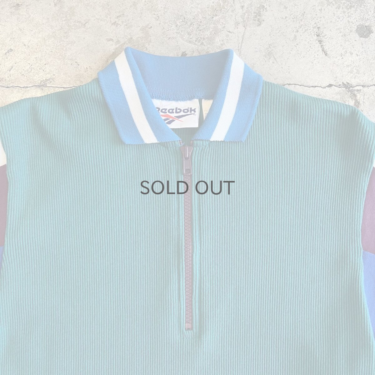 画像7: 【REEBOK】 MIX COLOR DESIGN HALF ZIP RIB S/S POLO TOPS / Ladies S~M(M) (7)
