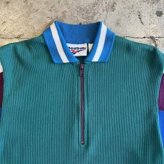 画像7: 【REEBOK】 MIX COLOR DESIGN HALF ZIP RIB S/S POLO TOPS / Ladies S~M(M) (7)