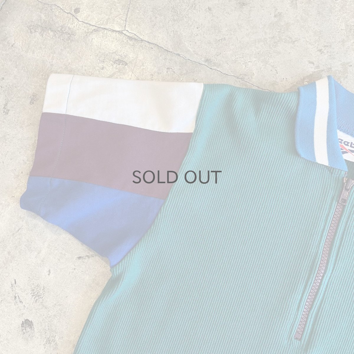 画像8: 【REEBOK】 MIX COLOR DESIGN HALF ZIP RIB S/S POLO TOPS / Ladies S~M(M) (8)