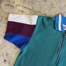 画像8: 【REEBOK】 MIX COLOR DESIGN HALF ZIP RIB S/S POLO TOPS / Ladies S~M(M) (8)