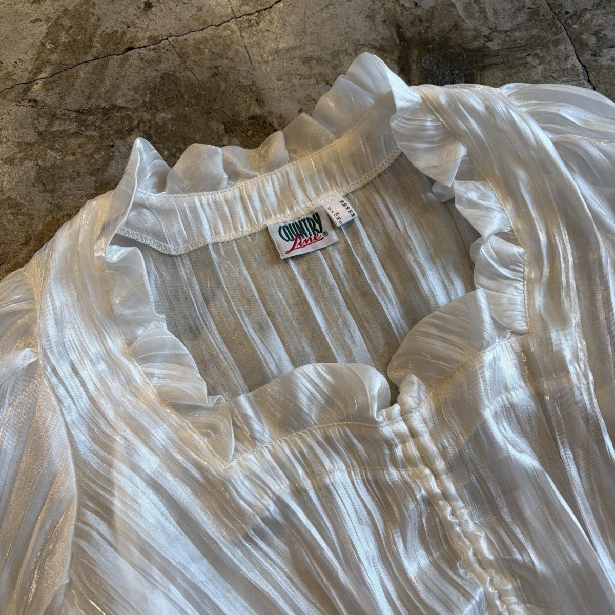 画像3: FRONT GATHER LUSTER COLOR DESIGN SHORT S/S TOPS / Ladies S (3)