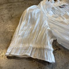 画像6: FRONT GATHER LUSTER COLOR DESIGN SHORT S/S TOPS / Ladies S (6)