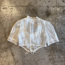 画像2: FRONT GATHER LUSTER COLOR DESIGN SHORT S/S TOPS / Ladies S (2)