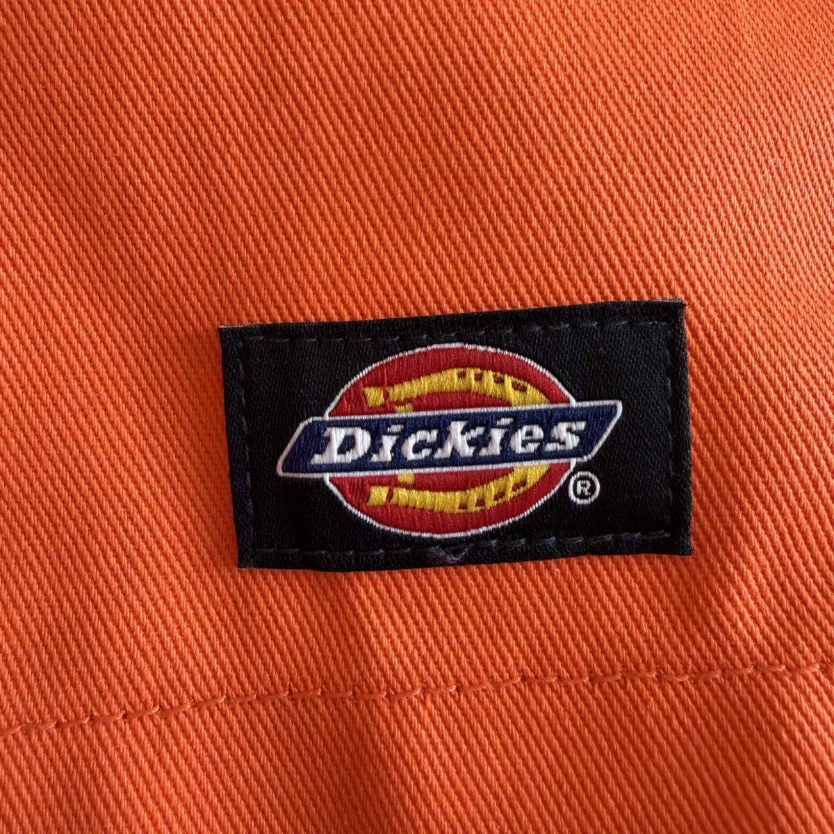 画像5: 【Dickies】ORANGE COLOR DESIGN WORK HALF PANTS / W30 (5)