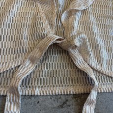 画像4: MESH DESIGN FRONT RIBBON SHORT L/S CARDIGAN  / Ladies M (4)