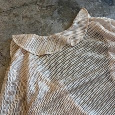 画像8: MESH DESIGN FRONT RIBBON SHORT L/S CARDIGAN  / Ladies M (8)