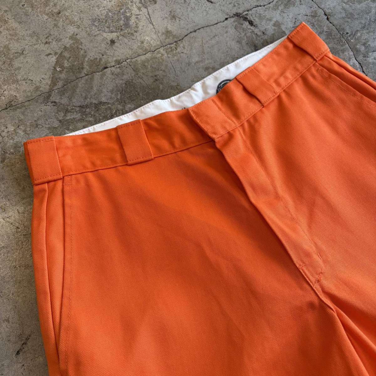 画像3: 【Dickies】ORANGE COLOR DESIGN WORK HALF PANTS / W30 (3)