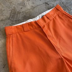 画像3: 【Dickies】ORANGE COLOR DESIGN WORK HALF PANTS / W30 (3)