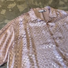 画像3: ALL OVER LEOPARD PATTERN OPEN COLLAR SHEER L/S SHIRT / Mens L (3)