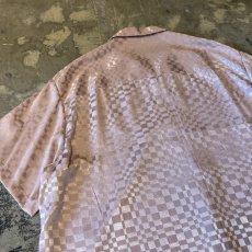 画像9: ALL OVER LEOPARD PATTERN OPEN COLLAR SHEER L/S SHIRT / Mens L (9)