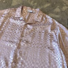 画像4: ALL OVER LEOPARD PATTERN OPEN COLLAR SHEER L/S SHIRT / Mens L (4)