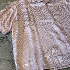画像5: ALL OVER LEOPARD PATTERN OPEN COLLAR SHEER L/S SHIRT / Mens L (5)