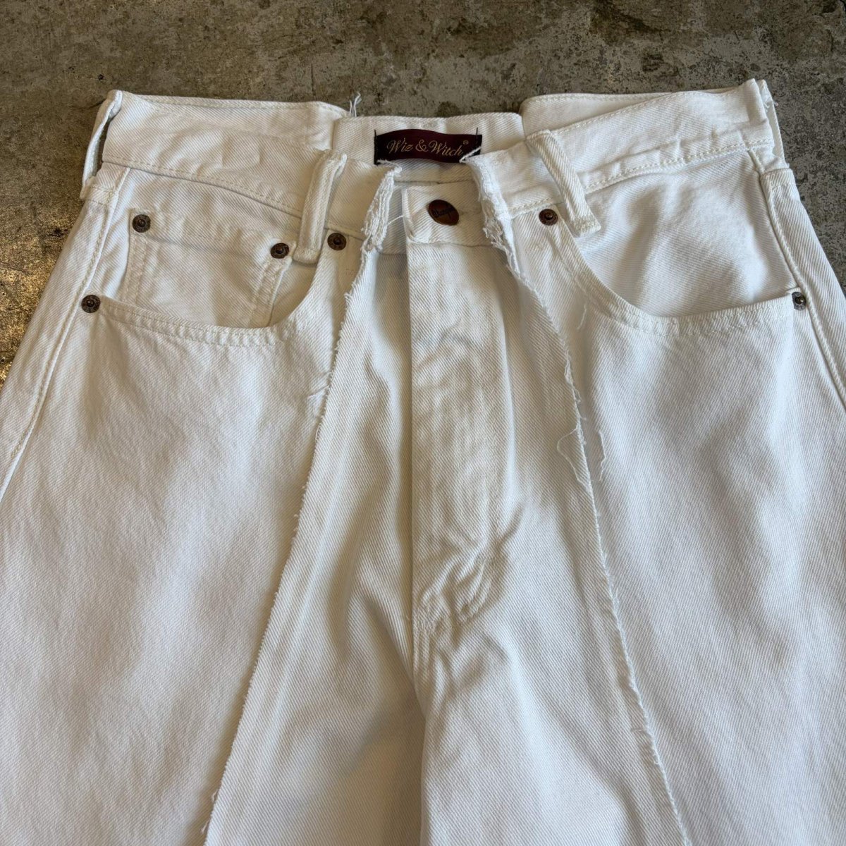 画像5: 【Wiz&Witch】"UNITED" TWINS WIDE DENIM PANTS / W29 (5)