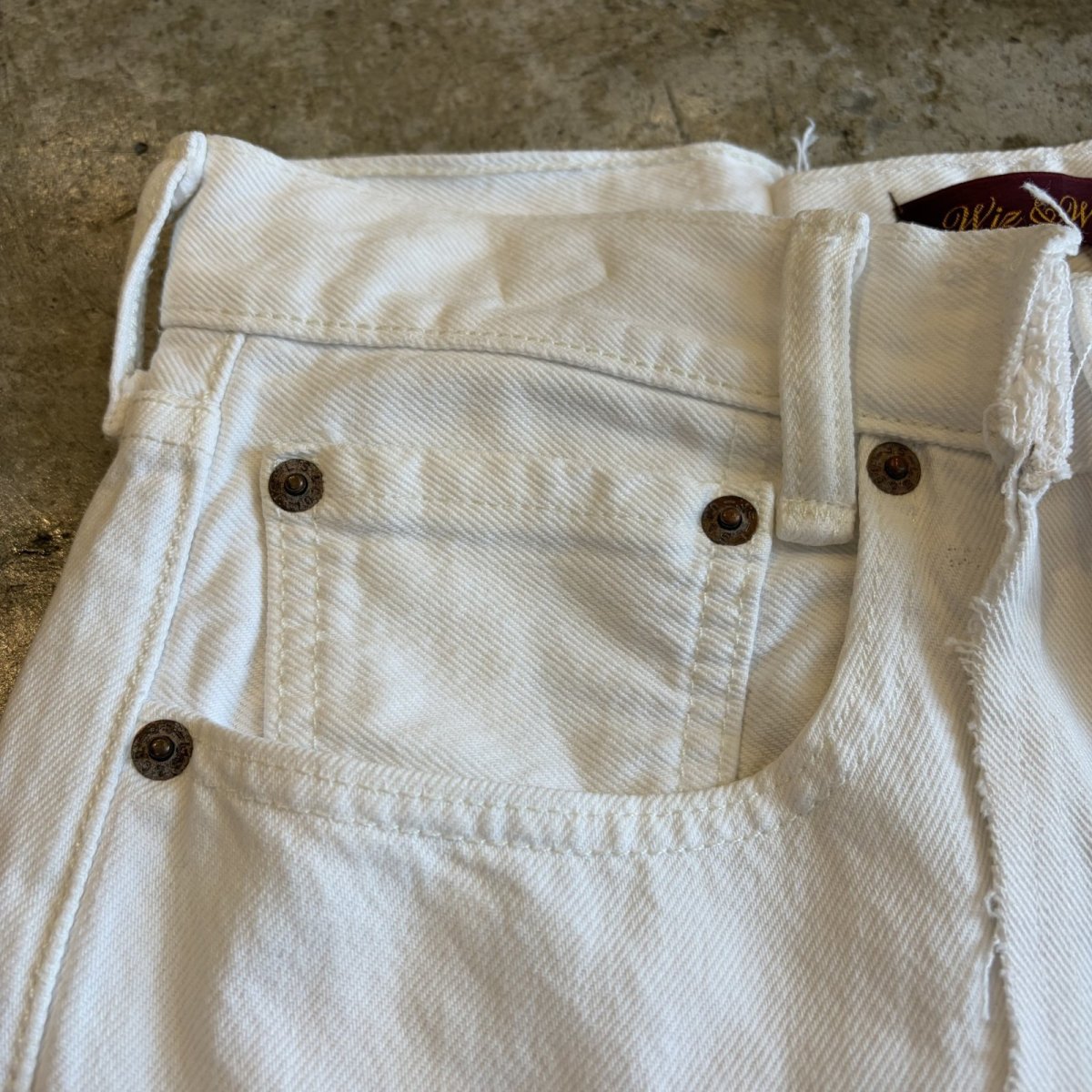 画像7: 【Wiz&Witch】"UNITED" TWINS WIDE DENIM PANTS / W29 (7)