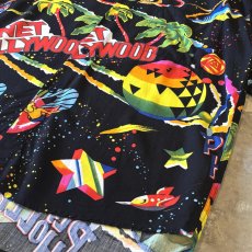 画像6: "PLANET HOLLYWOOD" ALL OVER GRAPHIC PATTERN RAYON S/S SHIRT / Mens L (6)