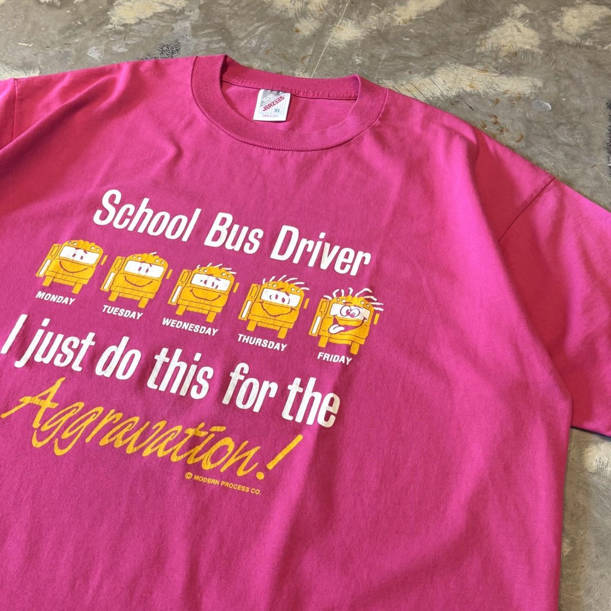 画像4: SCHOOL BUS PRINTED COLOR S/S TEE / Mens XL / MADE IN USA (4)
