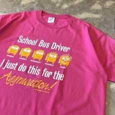 画像4: SCHOOL BUS PRINTED COLOR S/S TEE / Mens XL / MADE IN USA (4)