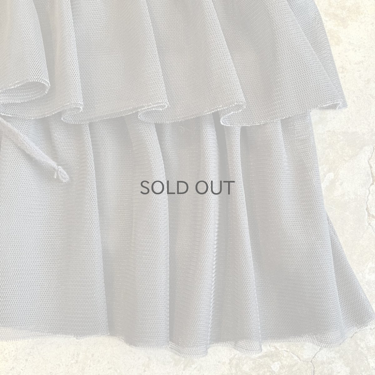 画像10: FRILL LINE TIERED DESIGN TULLE VEST / Ladies M (10)